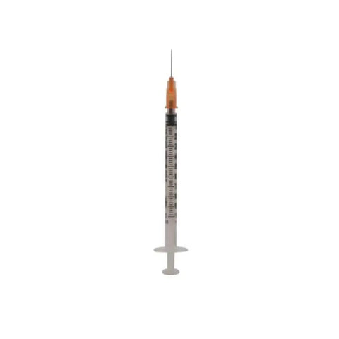 ICO insulin syringe 100ml with needle 0.5x16mm by Jag Couture London and New York, showing the syringe with attached needle.