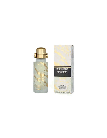 Iceberg Twice Gold men’s edt spray in 125ml bottle, presented by Jag Couture London New York, featuring a sleek design.