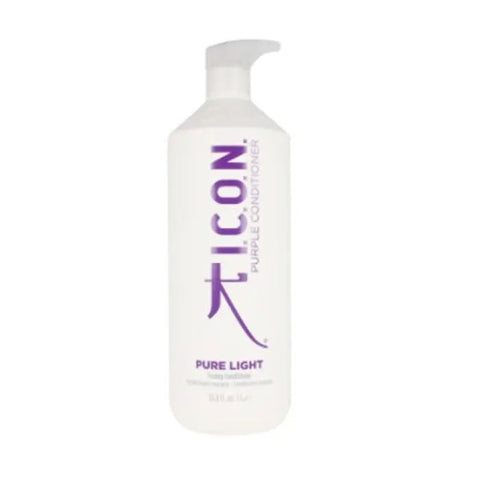 Jag Couture London Icon Pure Light Toning Conditioner 1000ml bottle showing sleek packaging and product label.