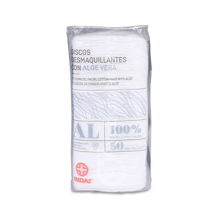Indas Aloe Vera Make-Up Remover Pads 50U Jag Couture London - New York