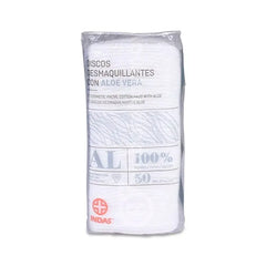Jag Couture London - New York Indas Aloe Vera Make-Up Remover Pads 50U