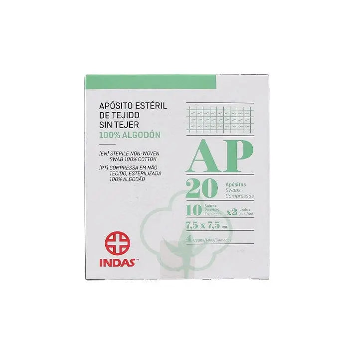 Sterile dressing by Jag Couture London, 7.5x7.5cm, pack of 20, suitable for wound care and medical use