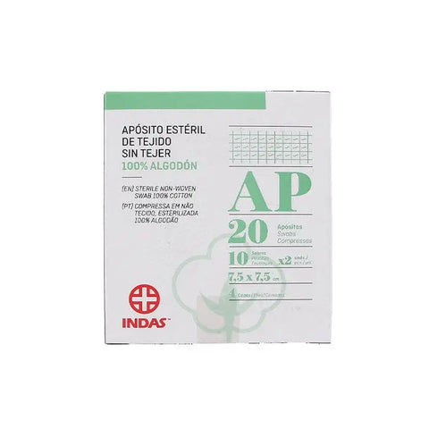 Sterile dressing by Jag Couture London, 7.5x7.5cm, pack of 20, suitable for wound care and medical use