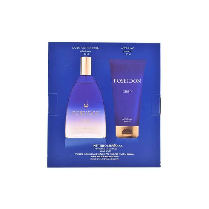 Institito Español Poseidon Deep Eau De Toilette Spray 150ml Set 2 Pieces Jag Couture London - New York