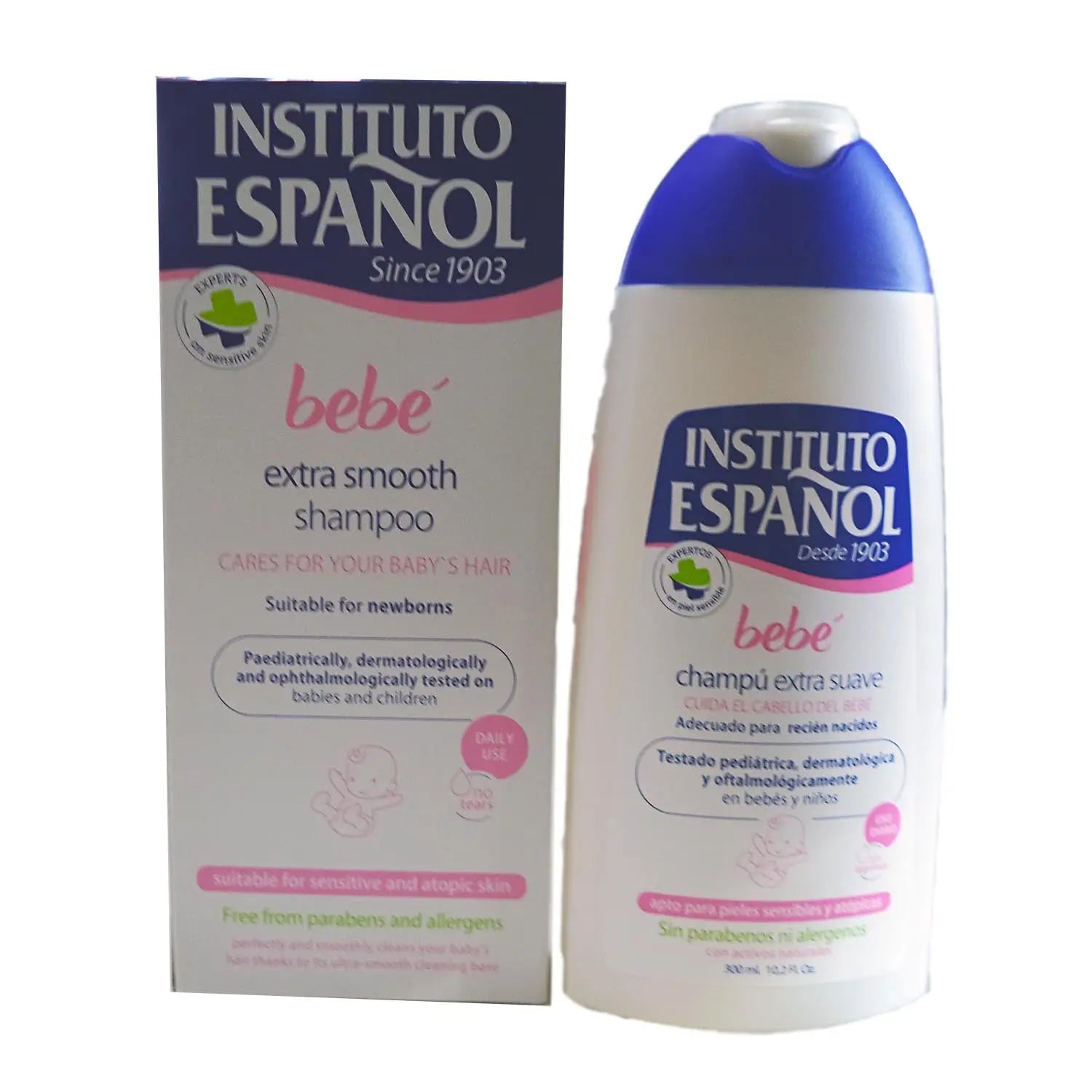 Instituto Español Baby Shampoo Extra Soft Newborn Sensitive Skin Without Allergens 300ml Jag Couture London - New York