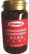 Jag Couture London New York Integralia Aminoácidos Ramificados Plus 90 cap bottle supplement for muscle recovery and growth.