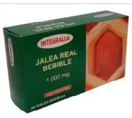 Integralia Jalea Real Bebible 1000 Mg in a box of 20 vials, featuring the Jag Couture London - New York brand logo.