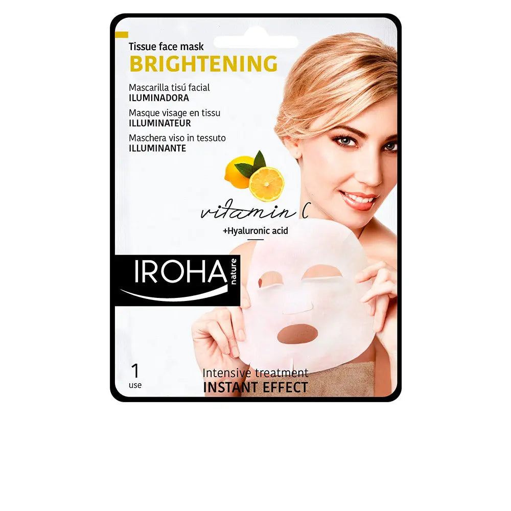 Iroha Nature Brightening Tissue Face Mask Vitamin C 1 Unit Jag Couture London - New York