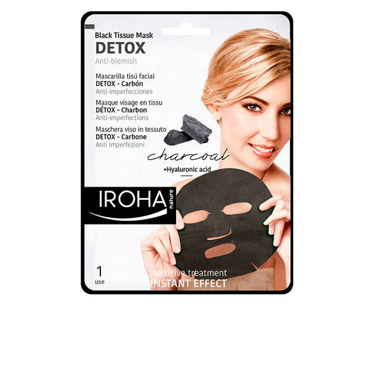Iroha Nature Detox Black Tissue Mask 1 Unit Jag Couture London - New York