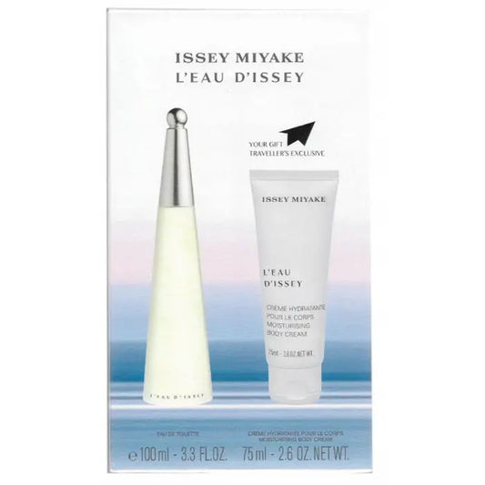 Issey Miyake L'Eau D'Issey Eau De Toilette Spray 100ml Set 2 Pieces Jag Couture London - New York