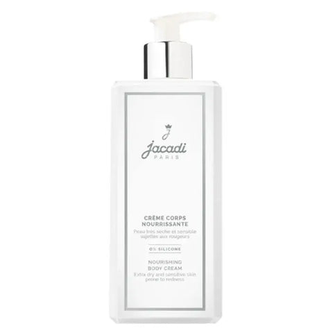 Jacadi nourishing body cream in a 400ml jar, with elegant packaging from Jag Couture London and New York.