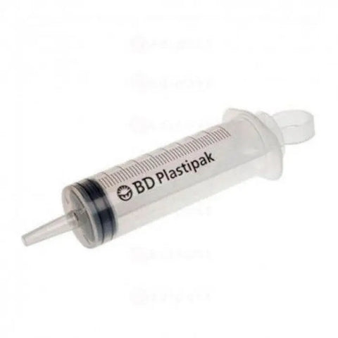 Three 100ml BD plastic syringes by Jag Couture London New York, displayed with clear measurement markings