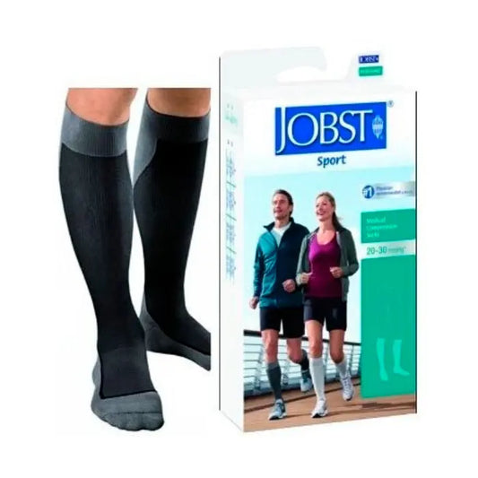 Jobst Sport Sock Black Grey L Jag Couture London - New York