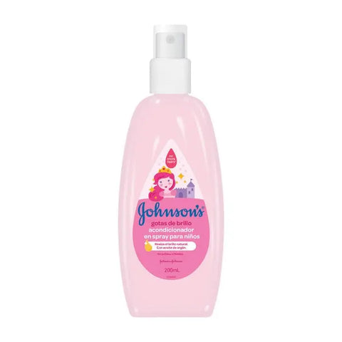 Johnson's children's spray conditioner in 200ml bottle, natural hair care product by Jag Couture London New York.