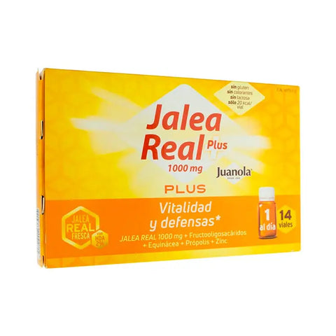 Juanola Jelly Plus in 14 vials by Jag Couture London New York, showing clear glass vials filled with colorful jelly supplements.