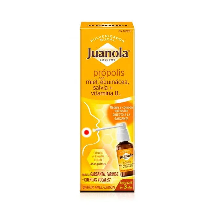 Jag Couture London - New York Juanola Propolis with Honey, Echinacea, Sage+ Vitamin B3 Oral Spray 30ml