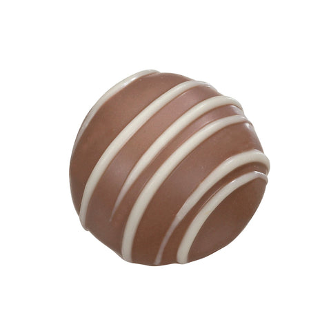 Milk chocolate Champagne truffle by Jag Couture London New York, enrobed in smooth milk chocolate, 11.8g.