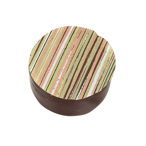 Dark chocolate ganache with lime and chili flavor from Jag Couture London, featuring a 13.9g bar with vibrant lime and chili accents.