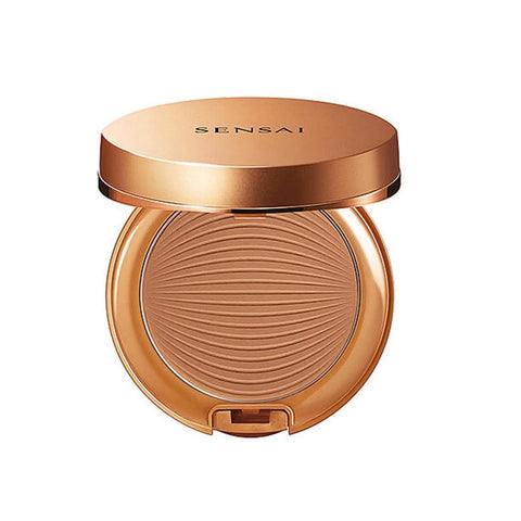 Kanebo Sensai Silky Bronze Sun Protective Compact in shade SC04 Dark, 8.5g, with compact case and mirror.