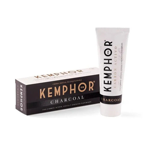 Kemphor Whitening Toothpaste 1918 with activated charcoal in 75ml tube, by Jag Couture London New York.