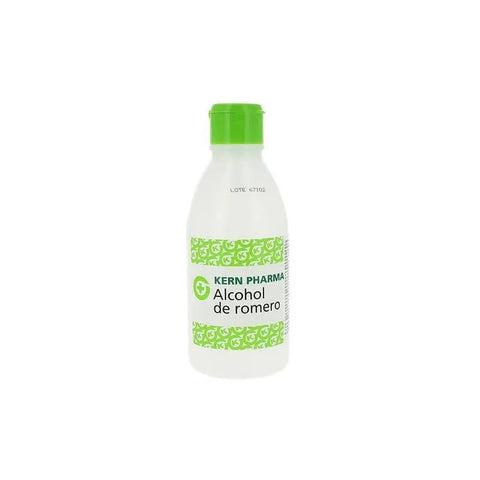 Kern Pharma Alcohol de Romero 250ml bottle, natural herbal alcohol product, branded by Jag Couture London New York.