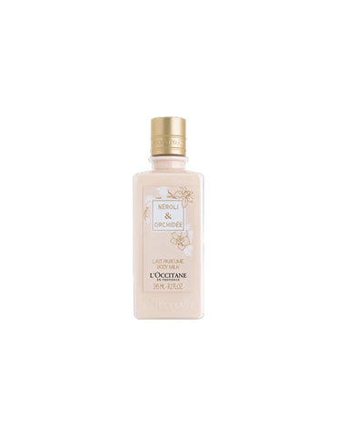 L'Occitane Neroli and Orchid Body Milk 250ml bottle with elegant packaging, featuring a sleek design and floral accents.