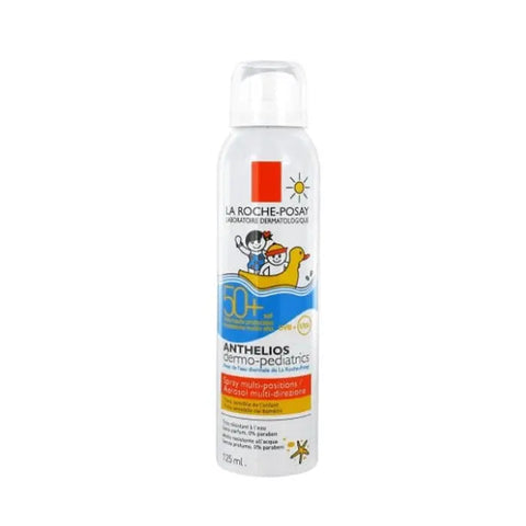 La Roche Posay Anthelios Dermo-Pediatrics SPF50 invisible mist in 125ml bottle, suitable for children, by Jag Couture London New York