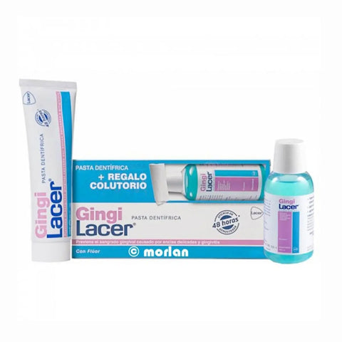 Lacer Gingilacer toothpaste by Jag Couture London New York showing the toothpaste tube on a white background.