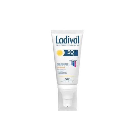 Ladival Gel-Crema Facial Color SPF50 50ml from Jag Couture London-New York, showing the soothing gel-cream packaging.