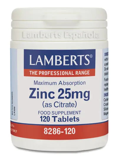 Lamberts Citrato De Zinc 25 Mg 120 Caps Jag Couture London - New York