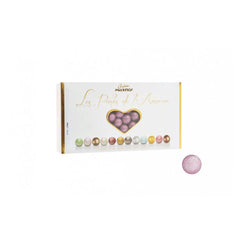 Les Perles Summer Rose - toasted hazelnut in dark and white chocolate pink coloured sugar Jag Couture London - New York