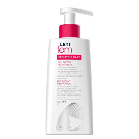 Letifem Sensitive 250ml by Jag Couture London, close-up of the skincare bottle with label and product details.