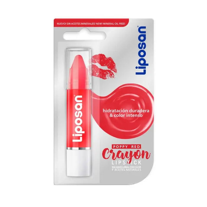 Jag Couture London - New York Liposan Crayon Lip Balm With Colour Poppy Red