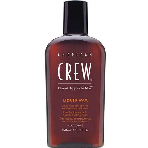 150ml Jag Couture London liquid wax in a clear bottle, designed for styling and shaping hair with a smooth, glossy finish.