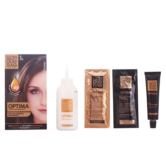 Llongueras Optima Permanent Hair Colour Ammonia Free 6 Dark Blonde Jag Couture London - New York