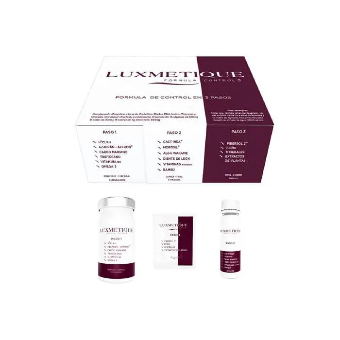 Luxmetique Control Formula 3 Treatment Box 15 Capsules, 15 Vials And 15 Sachets Jag Couture London - New York