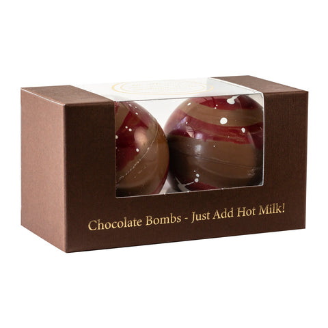 Jag Couture London - New York Mr Thoms Duo Milk Chocolate Bomb in elegant gift box, perfect for gifting or indulgence.