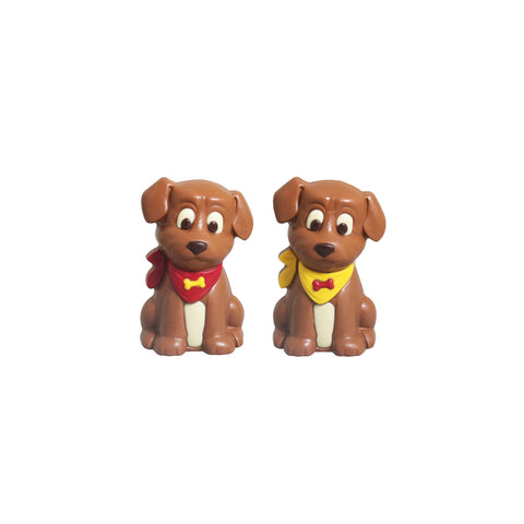 Hollow milk chocolate Spike the dog figure decorated with chocolate, 14cm, by Jag Couture London New York.