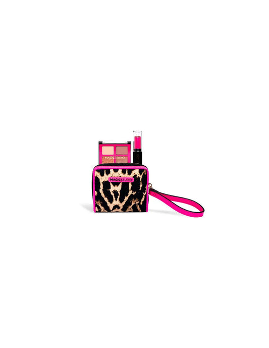 Magic Studio Powerful Cosmetics Magic Studio Pink Safari Cartera 4 Sombras Barra De Labios Jag Couture London - New York