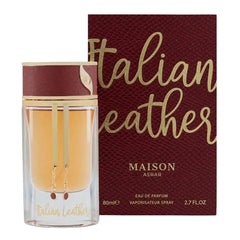 Maison Asrar Italian Leather Eau De Parfum 80ml Spray Jag Couture London - New York