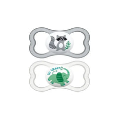 Mam Baby Air 16+ Soother Silicone Neutral 2U Jag Couture London - New York