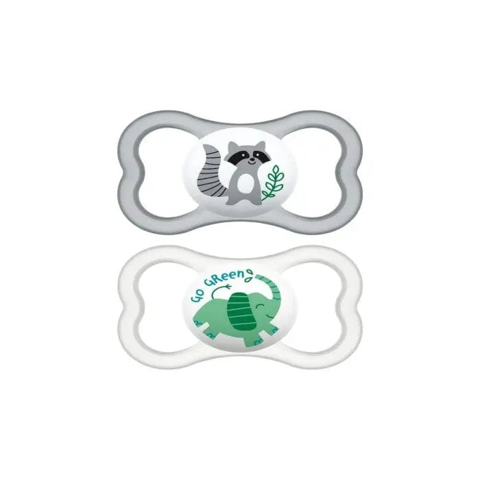 Jag Couture London - New York Mam Baby Air 16+ Soother Silicone Neutral 2U