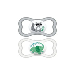 Jag Couture London - New York Mam Baby Air 16+ Soother Silicone Neutral 2U
