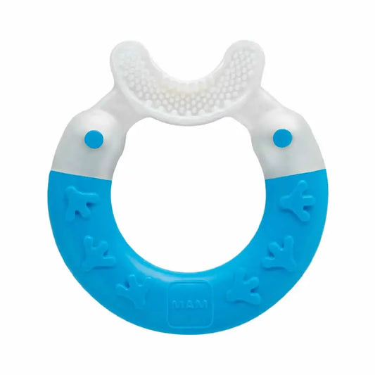 Mam Bite&amp;Brush Teether Blue Jag Couture London - New York