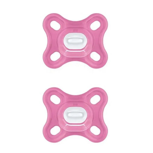 Mam Comfort Pacifier 100% Silicone Pink With Sterilizing Box 2 Units Jag Couture London - New York