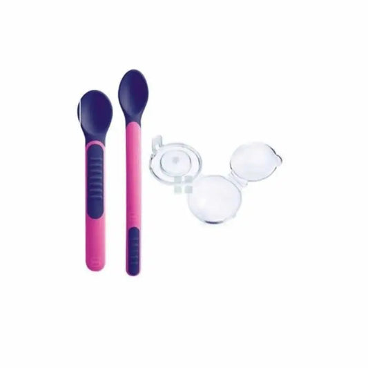 Mam Heat Sensitive Spoon 2 Units Pink Jag Couture London - New York