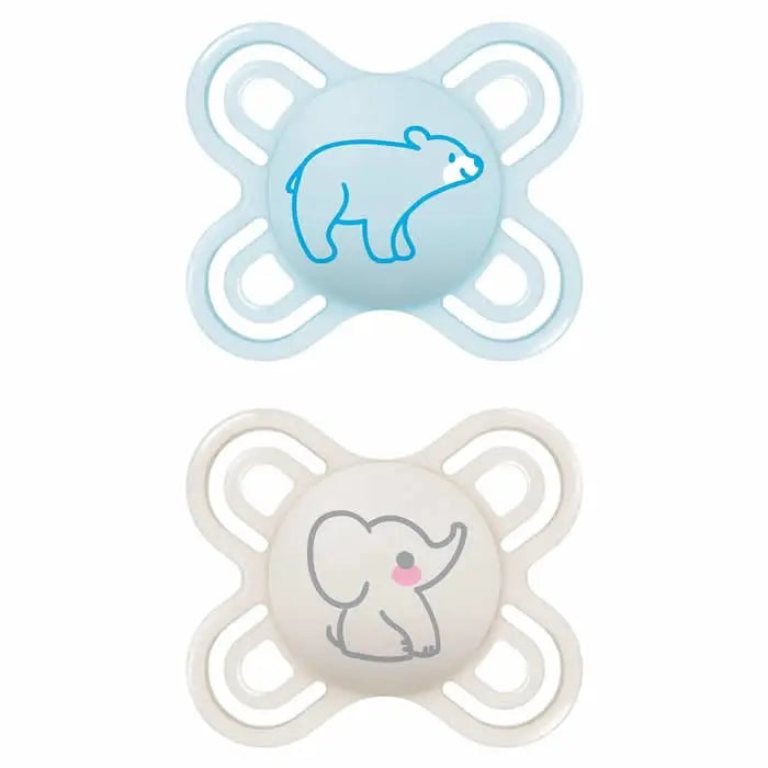 Jag Couture London - New York Mam Pacifier Perfect 16+ Silicone 2 Units Blue