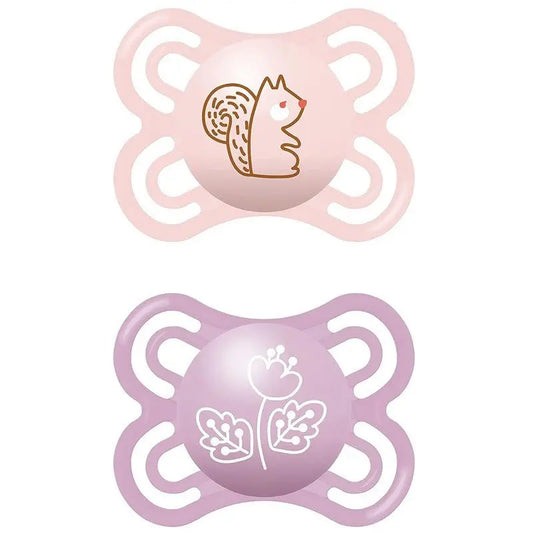 Mam Perfect Pacifier 2-6M 2 Units  Pink Jag Couture London - New York