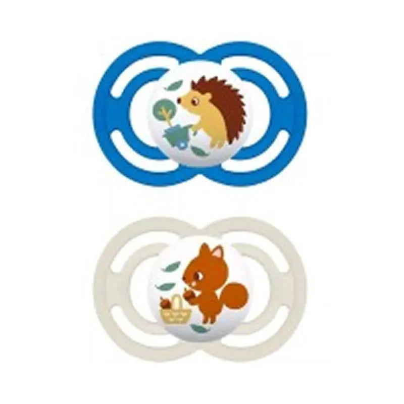 Mam Perfect +6M Silicone Pacifier Blue/White 2 Units Jag Couture London - New York