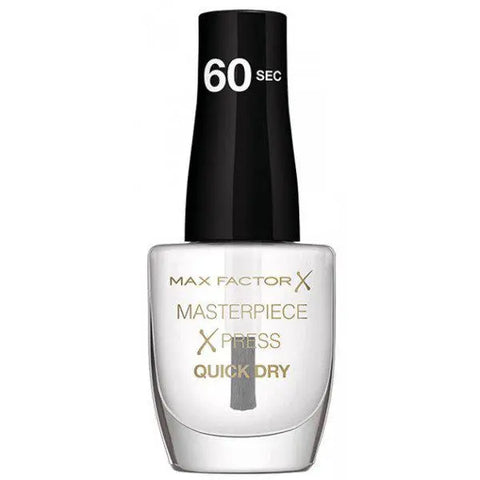 Max Factor Xpress hair spray in shade 416, held in hand, showcasing the product's packaging and branding.